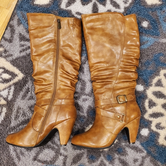 Jessica Cline Shoes Nib Jessica Cline Caramel Brown Boots Nib Poshmark